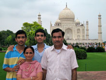 Ankit with family